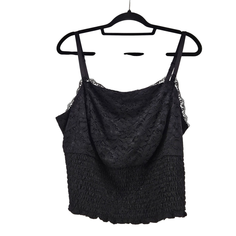 Torrid Black Lace Cami Crop Top 3 Whimsigoth Night Out Layers Whimsigoth
